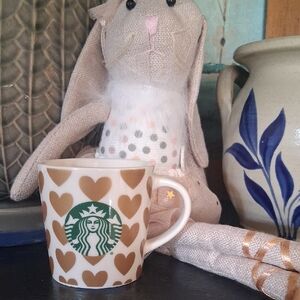 Starbucks Gold Heart Mug
